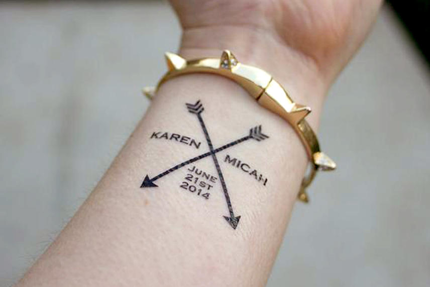 Fun And Unexpected Ideas To Make Your Wedding Reception Stand Out Unique Wedding Reception Ideas - Customized Temporary Tattoo