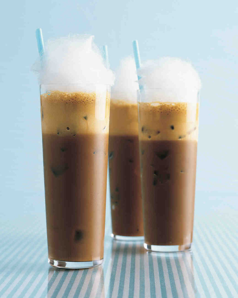 Wedding Signature Drinks - Iced Coffee Frappe With Cotton Candy
