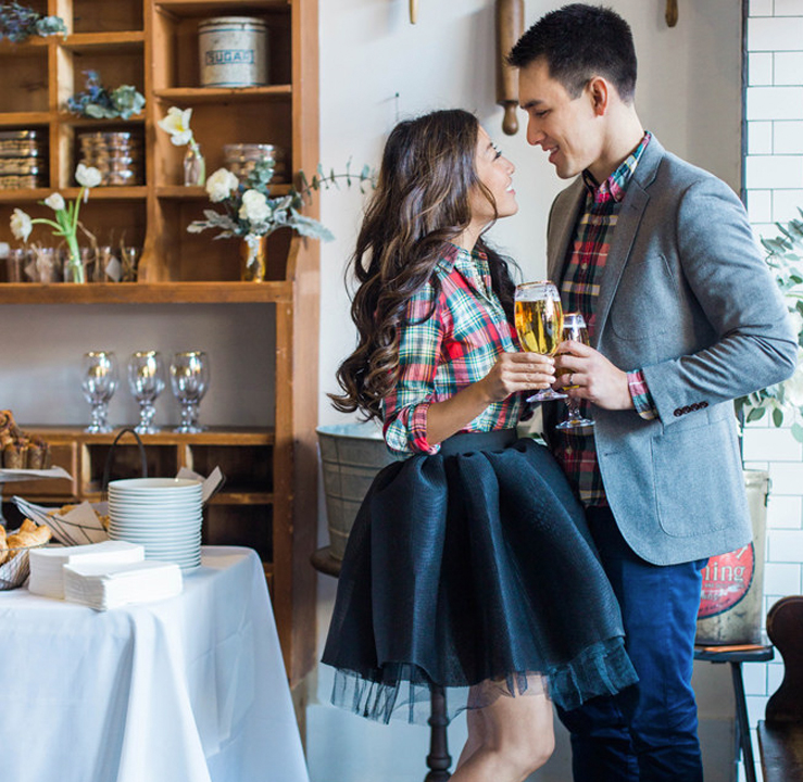 How Much Do You Actually Know About Engagement Party Planning? Engagement Party Planning - Couple Holding Champagne Glasses