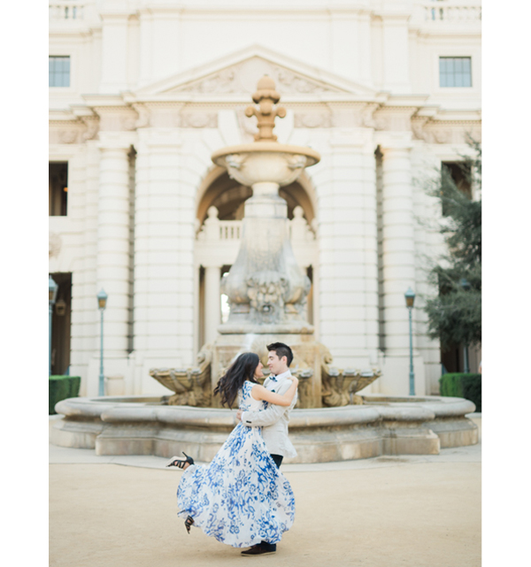 Engagement Photo Shoot - Couple At Pasadena City Hall