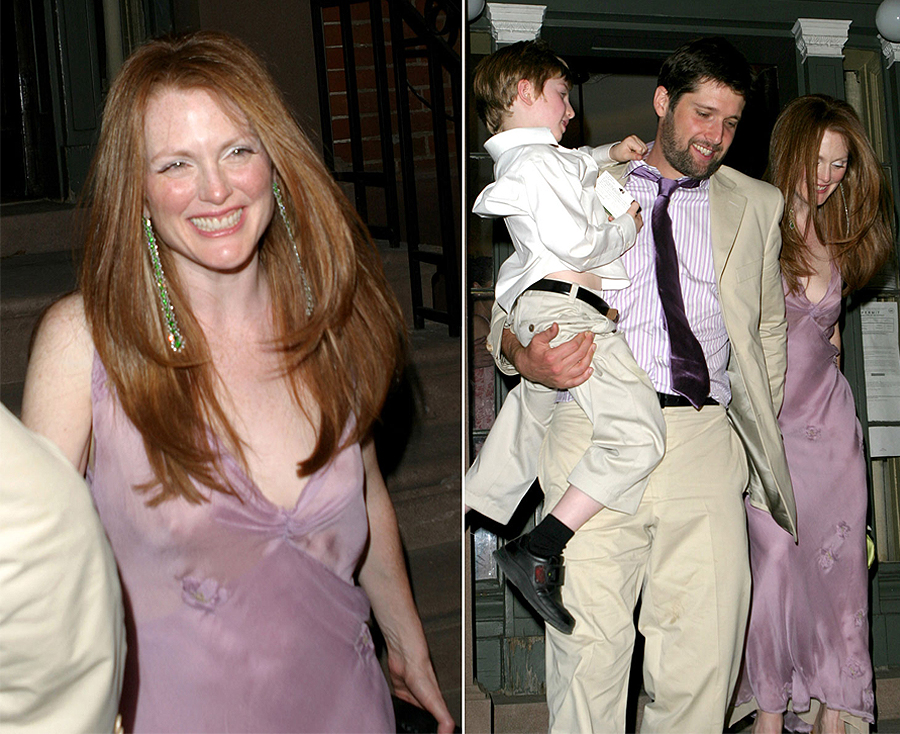 Celebrity Brides Who Chose To Wear A Non-White Wedding Dress Non White Wedding Dresses - Julianne Moore Lilac Wedding Dress
