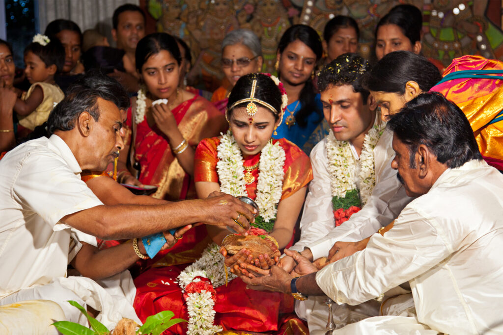 Indian Wedding Venues And Traditions Indian People Gathered Together At A Wedding At An Indian Wedding Venue