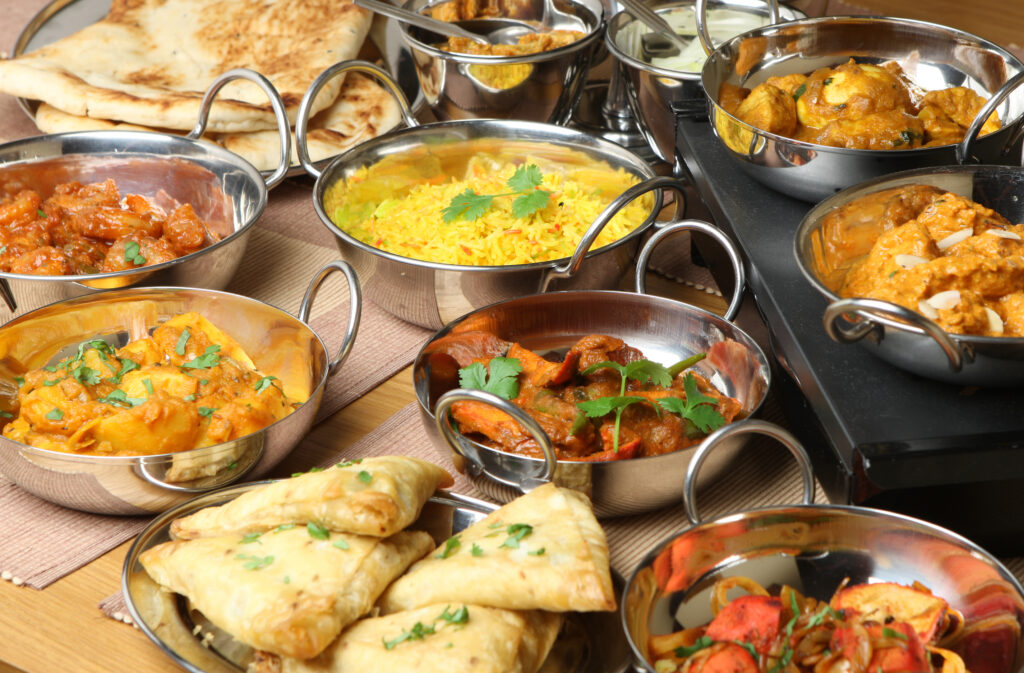 Indian Wedding Venues And Traditions Indian Food On Table.