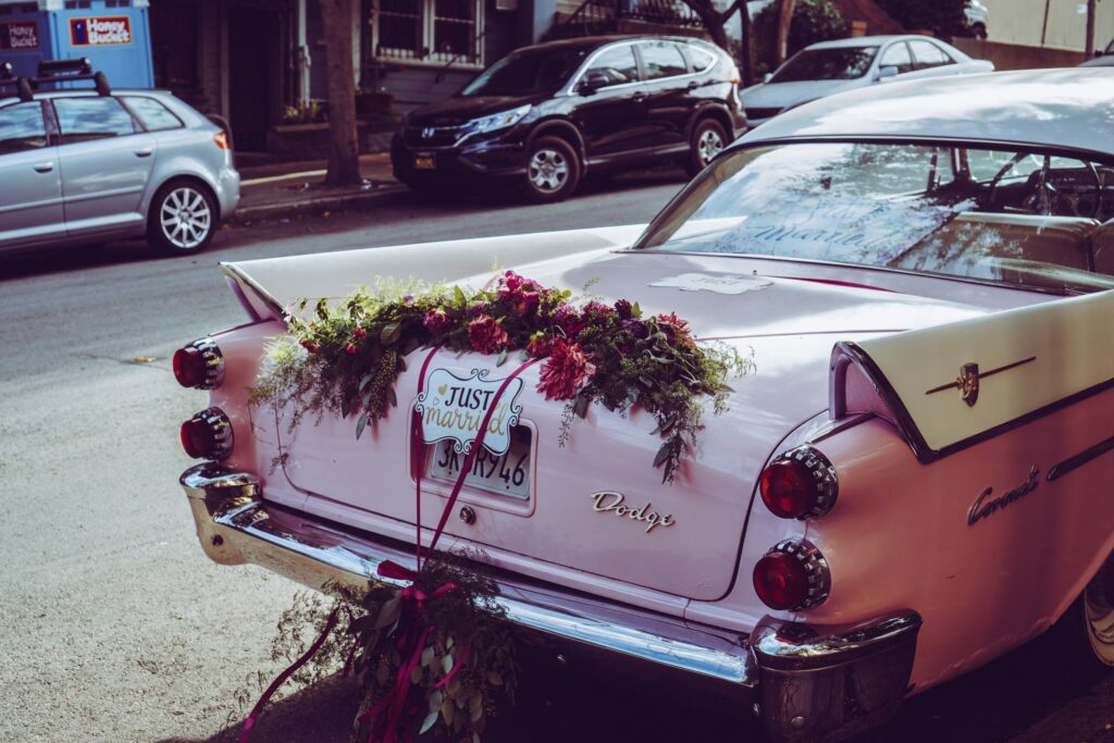 Just Married Car