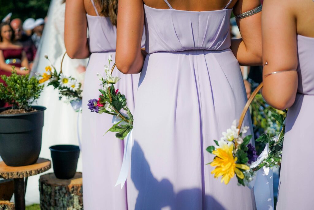 American Weddings And Their Beautiful Traditions Bridesmaid In Line